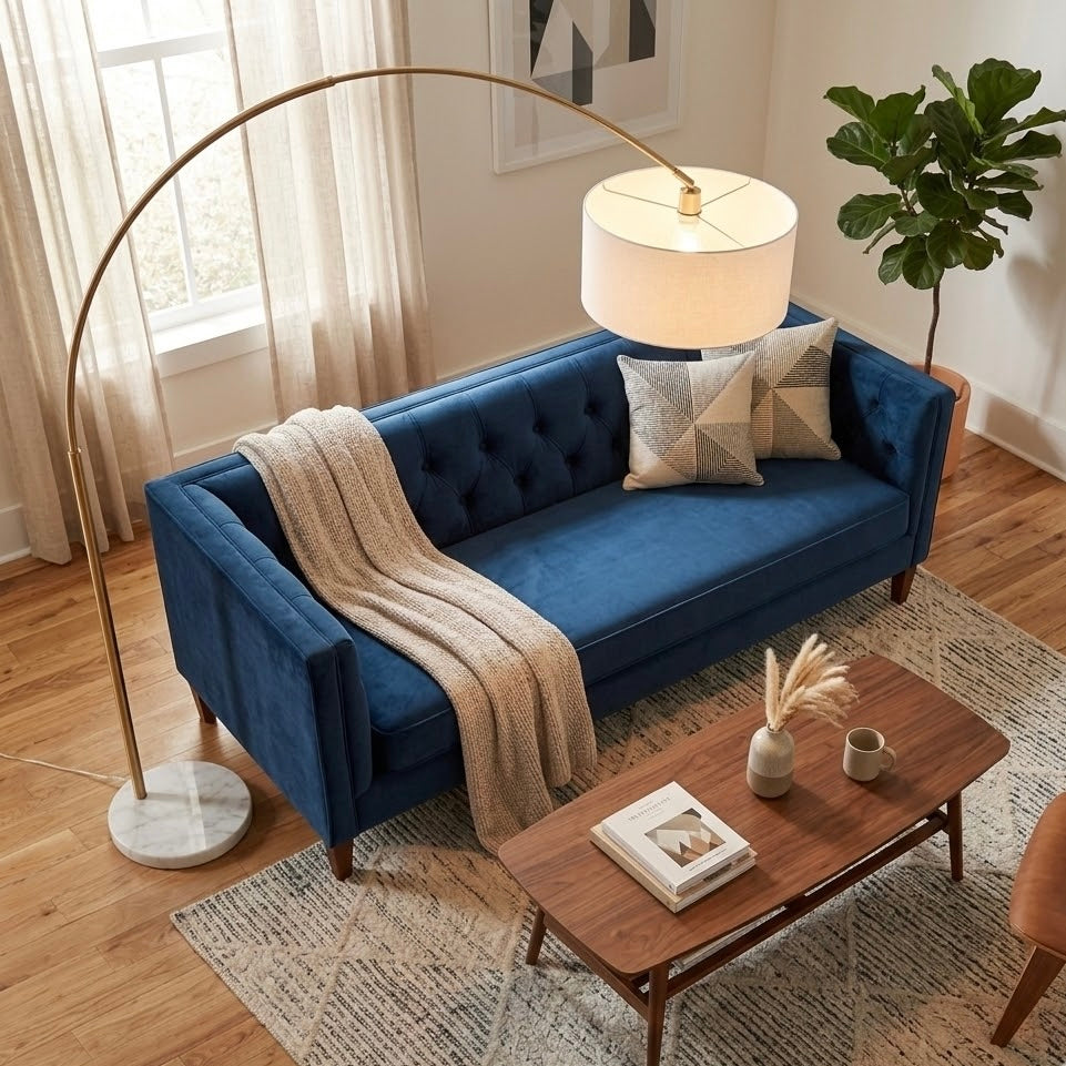 Ambient Arch Gold Brass Floor Lamp from Ashcroft Furniture - Luna Furniture