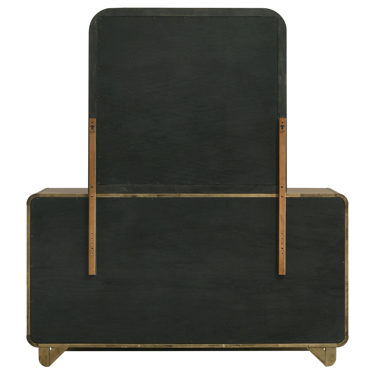 Amsbury 6-drawer Dresser and Mirror Nutmeg from Coaster - Luna Furniture