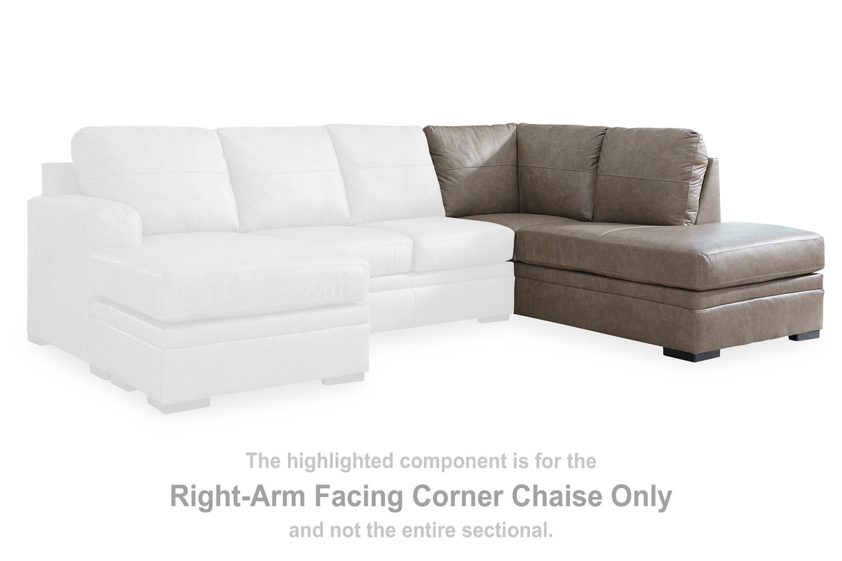 Amuleto Desert Right-Arm Facing Corner Chaise from Ashley - Luna Furniture