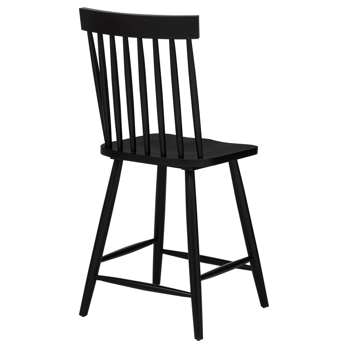 Andrews Black Windsor Counter Height Dining Side Chair, Set of 2 from Coaster - Luna Furniture
