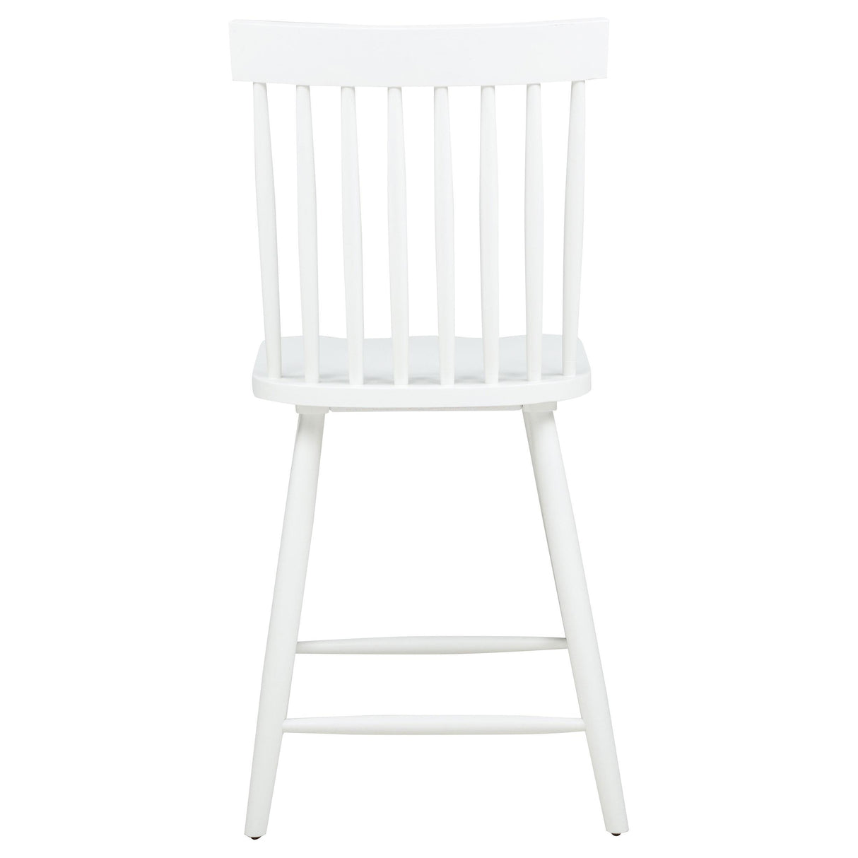 Andrews White Windsor Counter Height Dining Side Chair, Set of 2 from Coaster - Luna Furniture