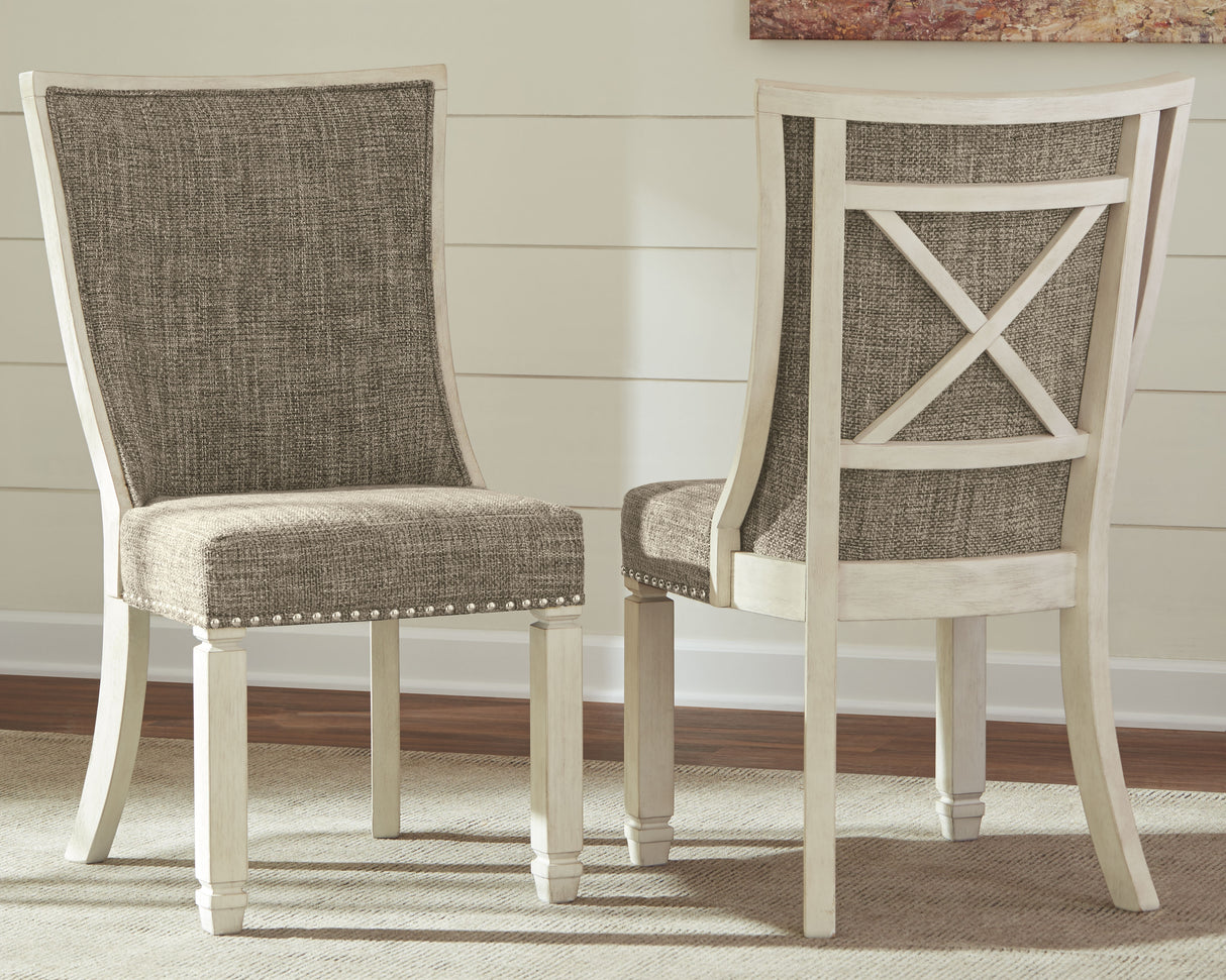 Bolanburg Antique White Dining Table and 10 Chairs from Ashley Furniture - Luna Furniture