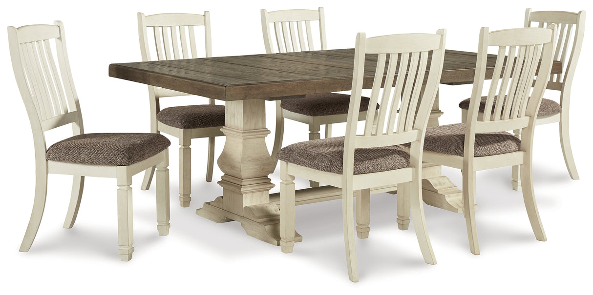 Bolanburg Antique White Dining Table and 6 Chairs from Ashley Furniture - Luna Furniture