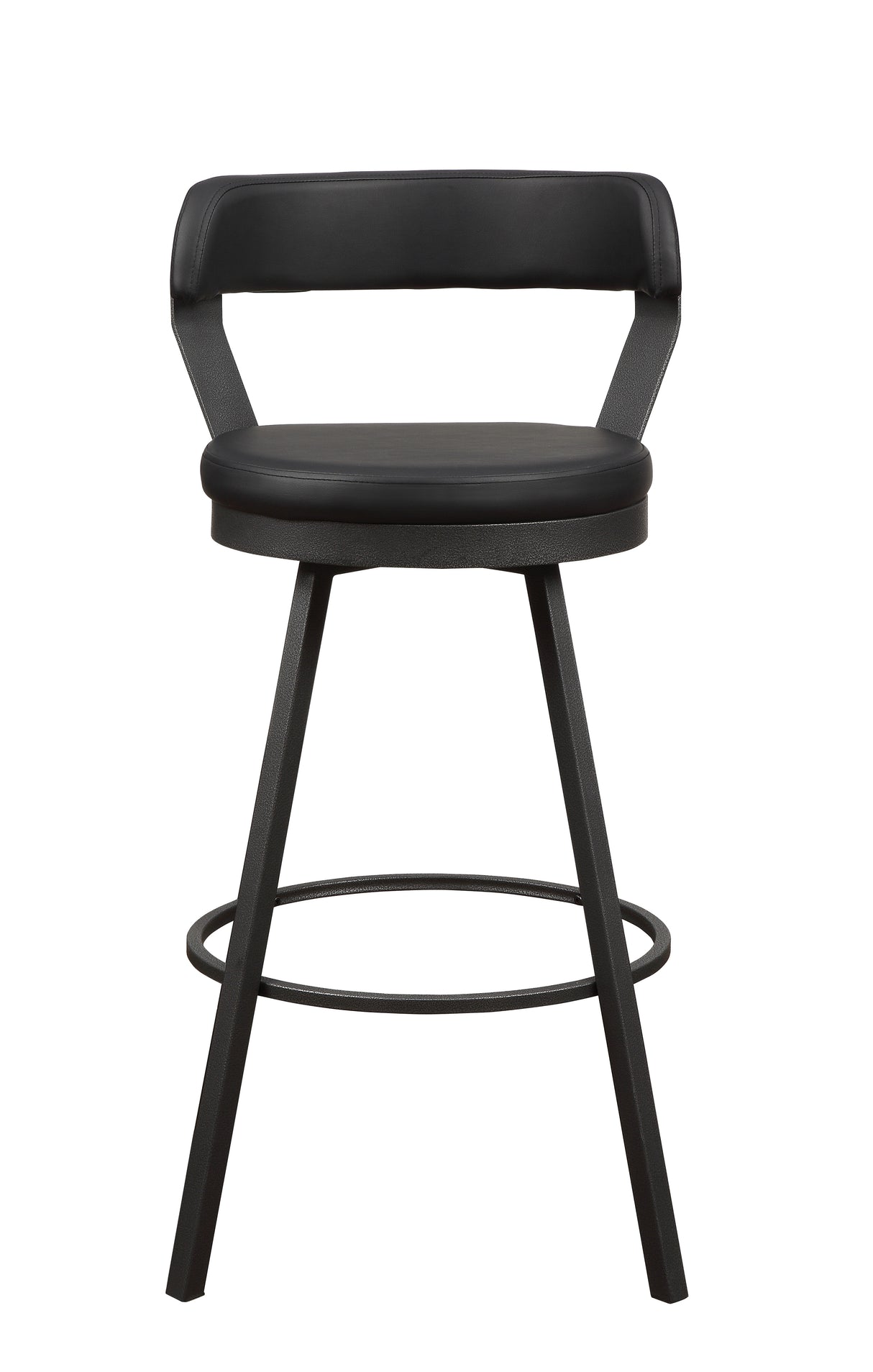 Appert Black/Dark Gray Swivel Pub Height Chair, Set of 2 from Homelegance - Luna Furniture