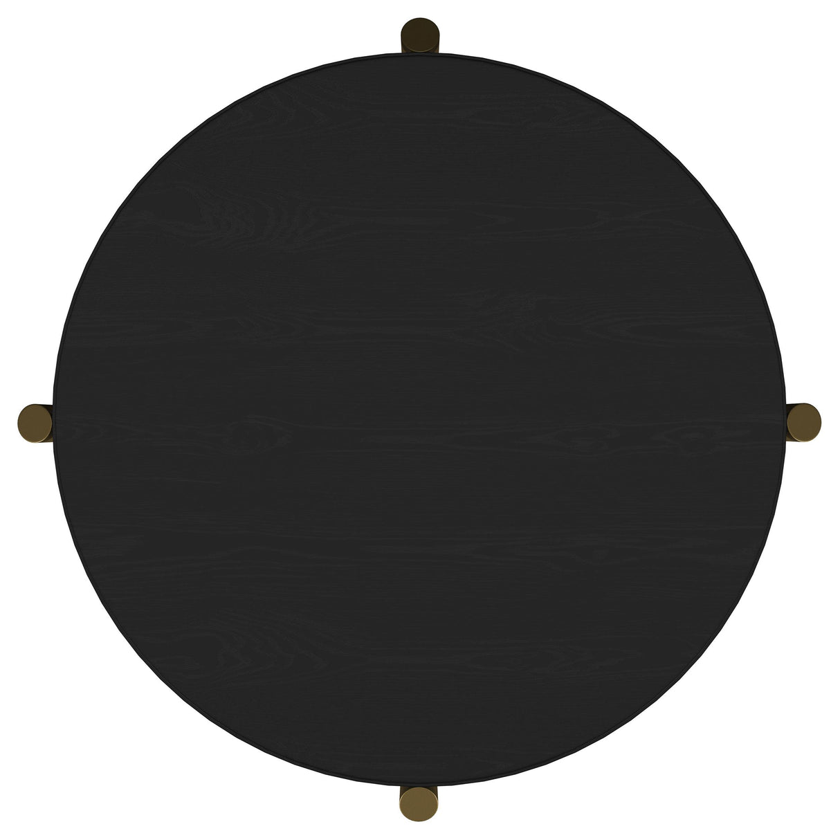 Arini Black Round End Side Table With Storage Shelf from Coaster - Luna Furniture