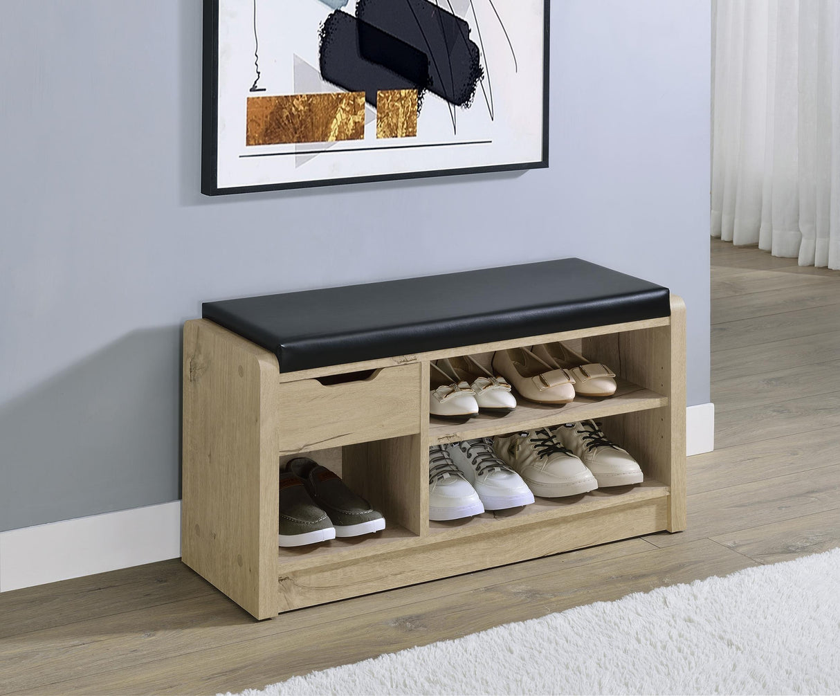 Arrington Storage Bench White Oak from Coaster - Luna Furniture