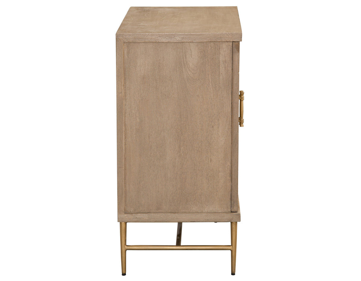 Arun Driftwood Solid Wood 2-Door Accent Cabinet from Steve Silver - Luna Furniture