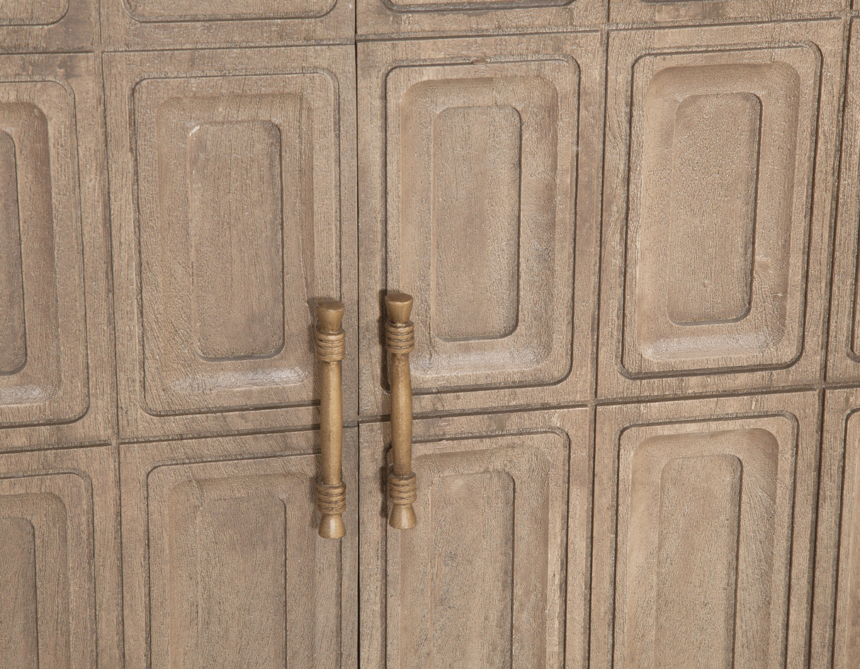 Arun Driftwood Solid Wood 2-Door Accent Cabinet from Steve Silver - Luna Furniture