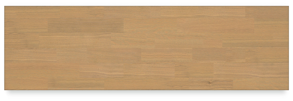 Ashbryn White/Natural King Panel Storage Bed with Dresser from Ashley - Luna Furniture