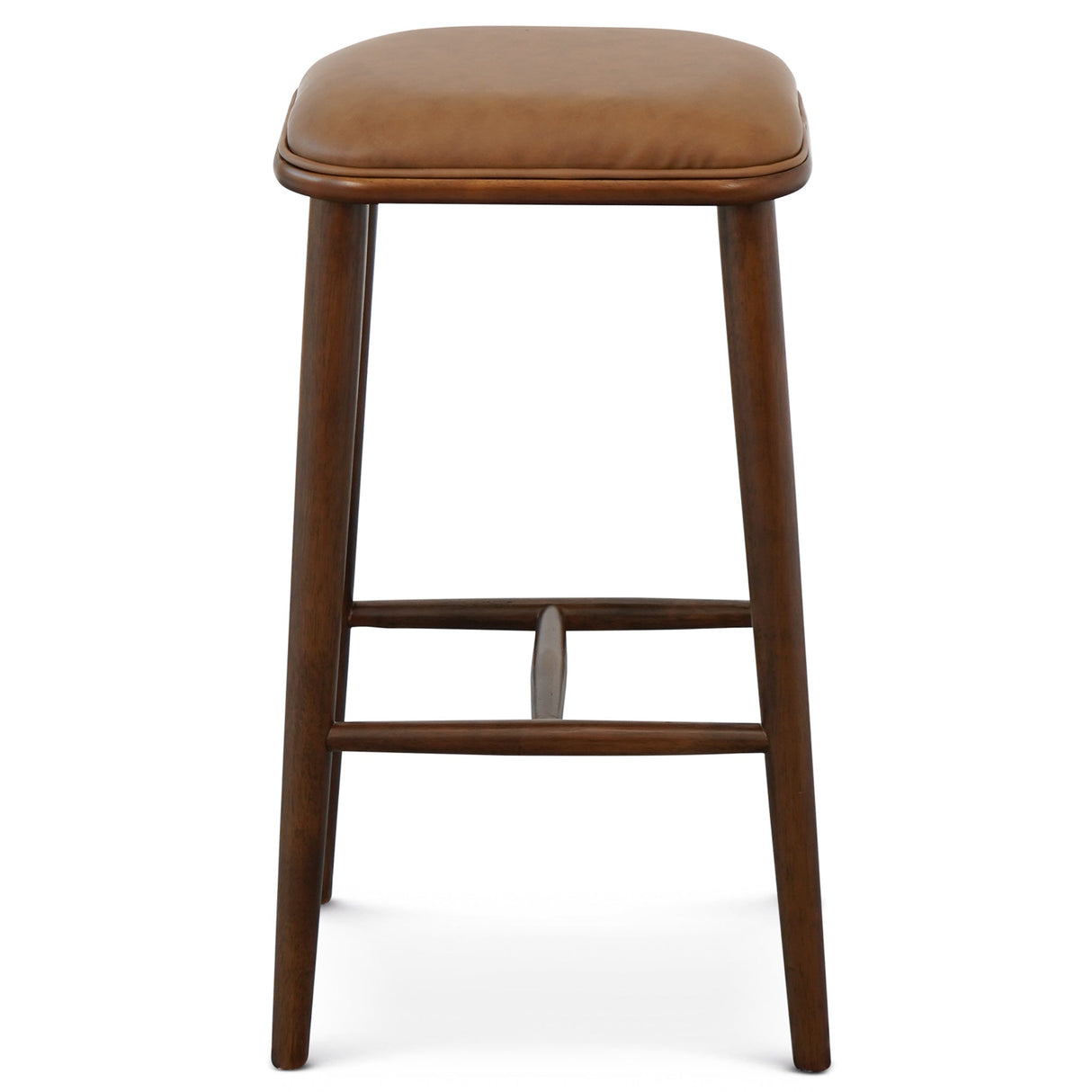 Jason Tan Vegan Leather Bar Stool from Ashcroft Furniture - Luna Furniture
