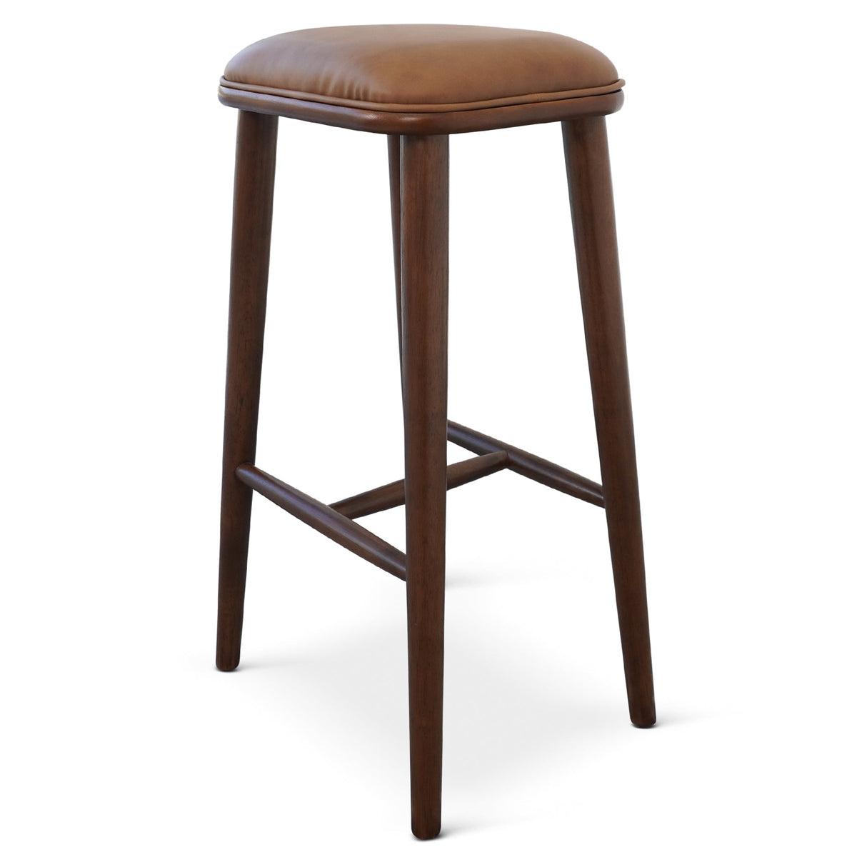 Jason Tan Vegan Leather Bar Stool from Ashcroft Furniture - Luna Furniture