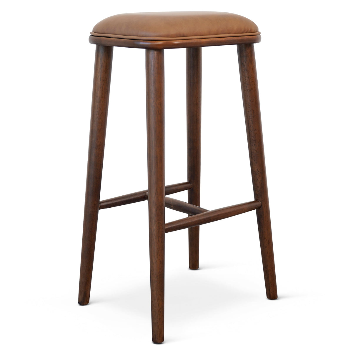 Jason Tan Vegan Leather Bar Stool from Ashcroft Furniture - Luna Furniture