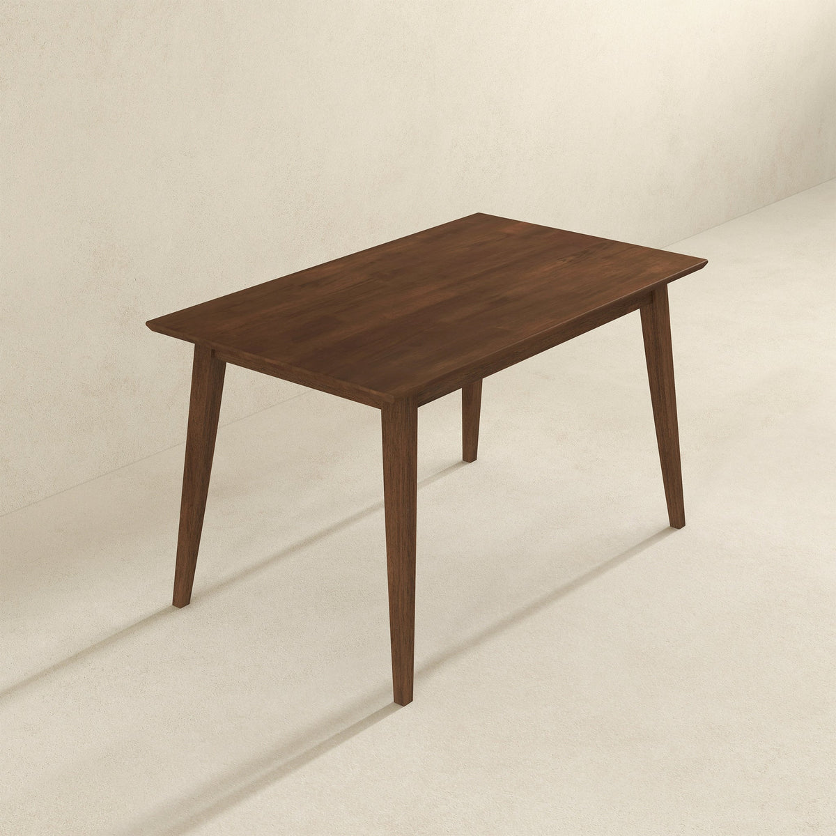 Levi Modern Style Solid Wood Rectangular Dining Kitchen Table Walnut / 47" from Ashcroft Furniture - Luna Furniture