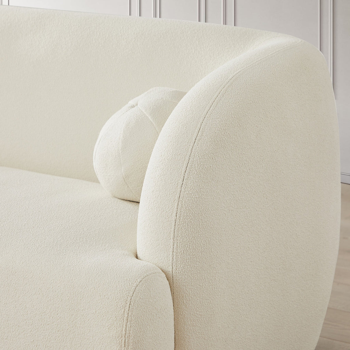 Quinn Cream Boucle Sofa from Ashcroft Furniture - Luna Furniture
