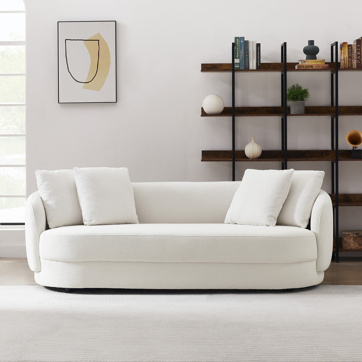 Dylan Beige Boucle Sofa from Ashcroft Furniture - Luna Furniture