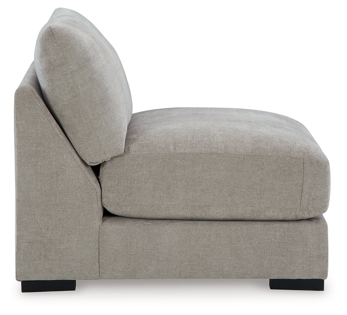 Aslan Court Pebble Armless Chair from Ashley - Luna Furniture