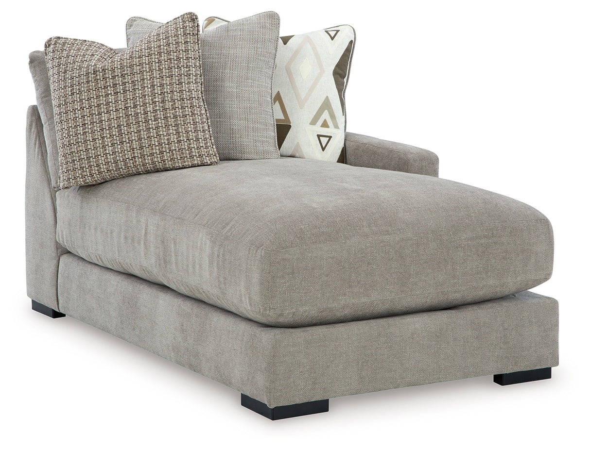 Aslan Court Pebble Right-Arm Facing Corner Chaise from Ashley - Luna Furniture