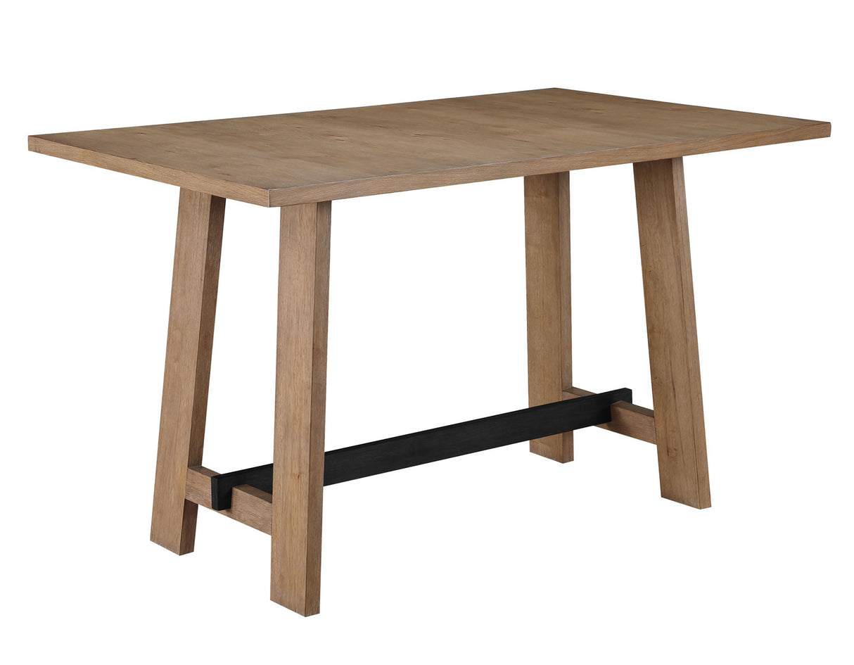 Aubrey 5-Piece 59.5″ Driftwood Finish Counter Dining Set from Steve Silver - Luna Furniture