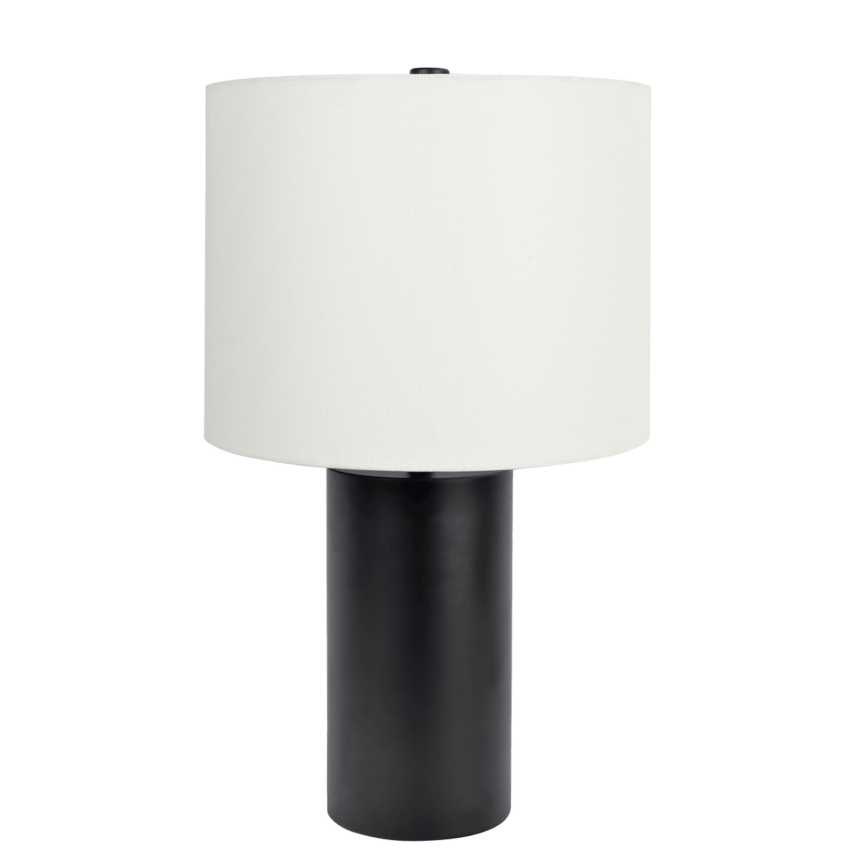 Aura Black Table Lamp with On/Off Switch Black Block Base from Midinmod - Luna Furniture