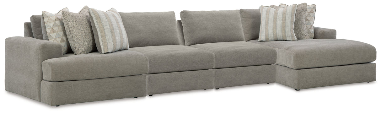 Avaliyah Ash 4-Piece Sectional from Ashley - Luna Furniture