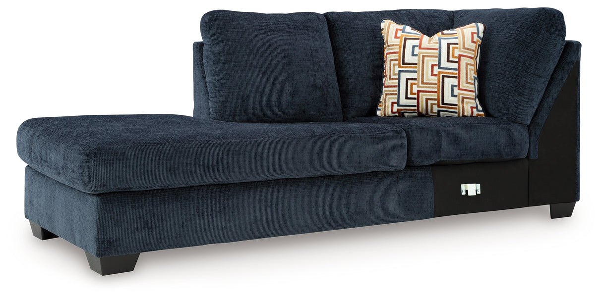 Aviemore Ink Left-Arm Facing Corner Chaise from Ashley - Luna Furniture