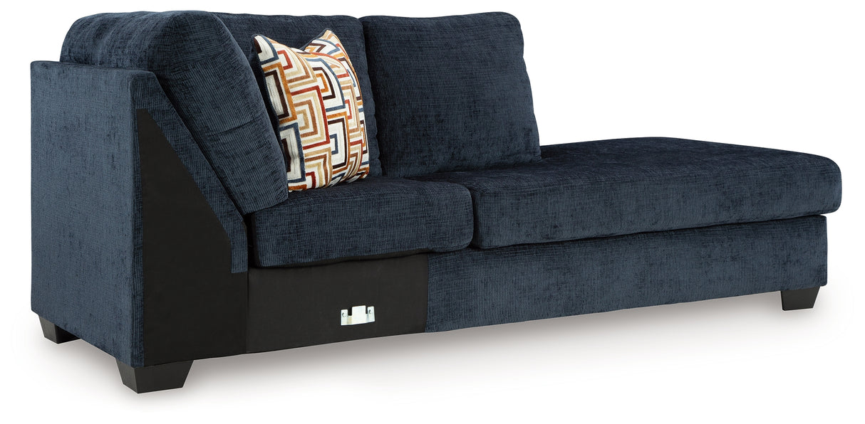 Aviemore Ink Right-Arm Facing Corner Chaise from Ashley Furniture - Luna Furniture