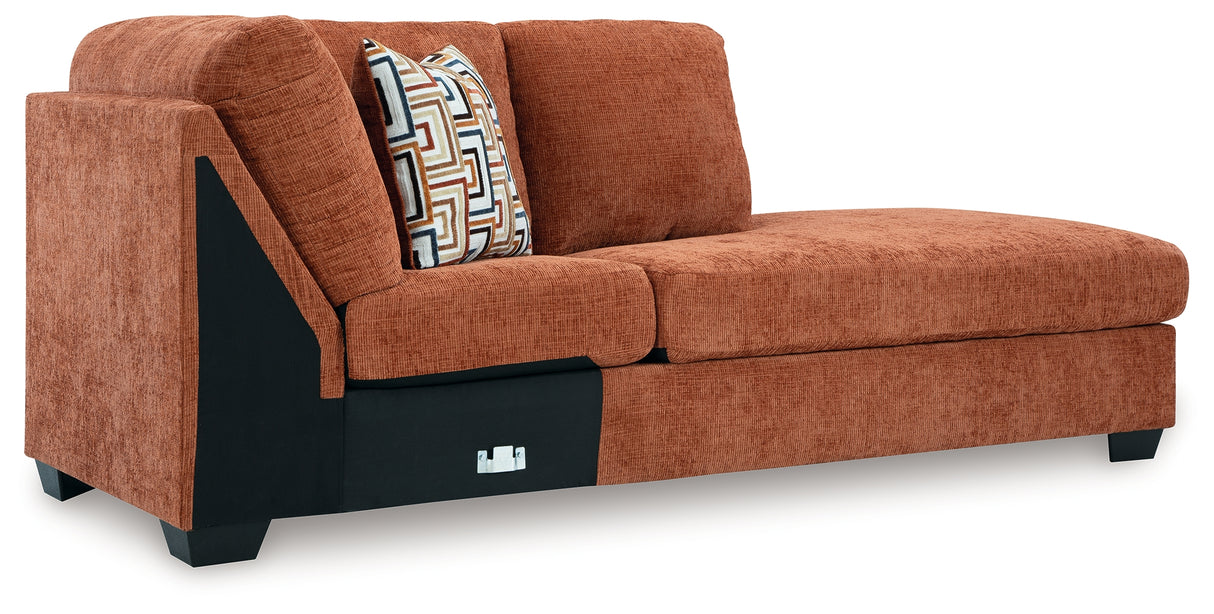 Aviemore Spice Right-Arm Facing Corner Chaise from Ashley - Luna Furniture