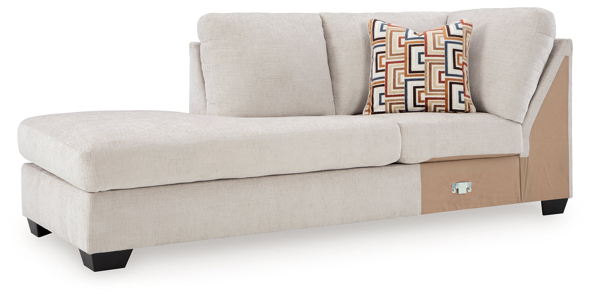 Aviemore Stone Left-Arm Facing Corner Chaise from Ashley Furniture - Luna Furniture
