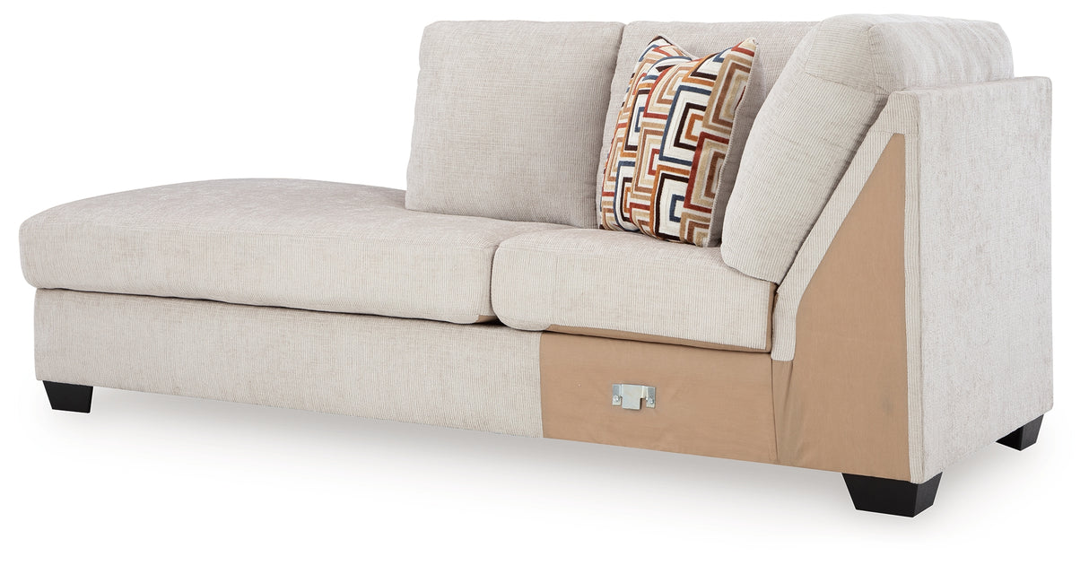 Aviemore Stone Left-Arm Facing Corner Chaise from Ashley Furniture - Luna Furniture