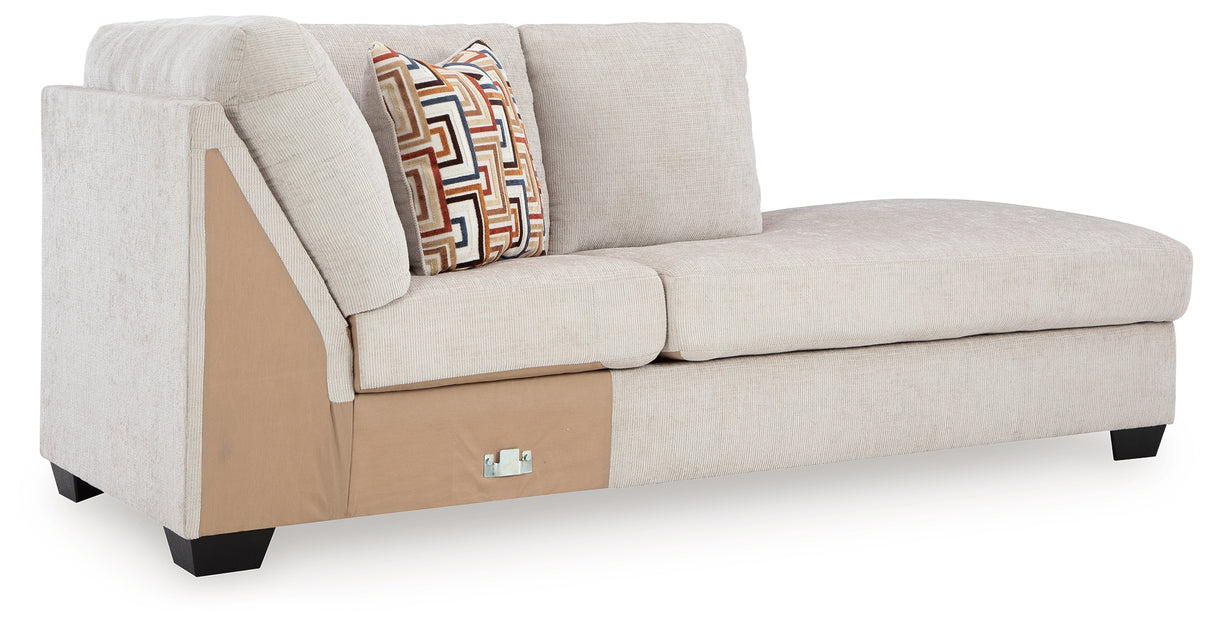 Aviemore Stone Right-Arm Facing Corner Chaise from Ashley Furniture - Luna Furniture