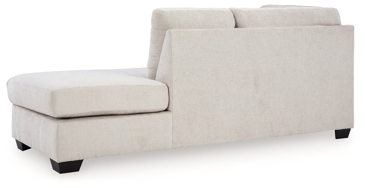 Aviemore Stone Right-Arm Facing Corner Chaise from Ashley Furniture - Luna Furniture