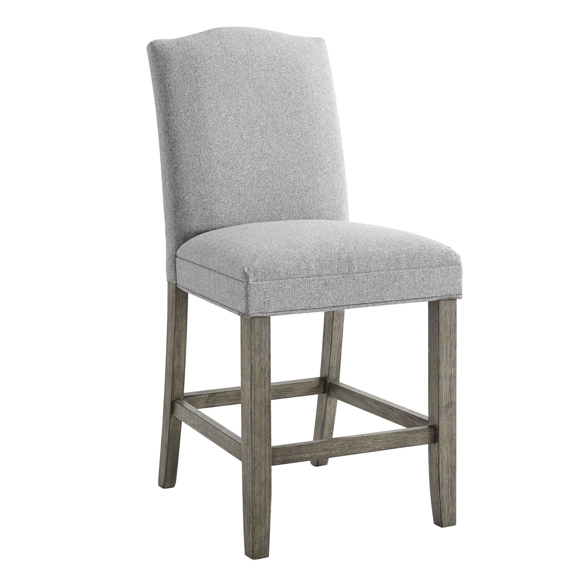 Grayson Gray/White 8-Piece Marble Top Counter Height Dining Table Set with Bench from Steve Silver - Luna Furniture
