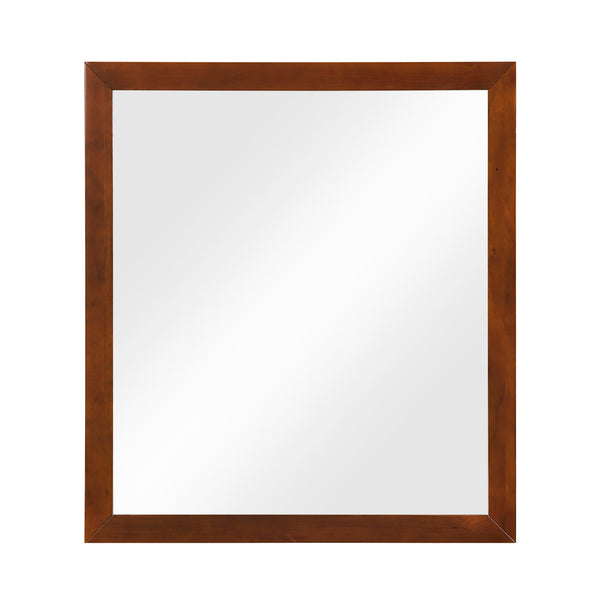 Rowe Dark Cherry Mirror, Wide