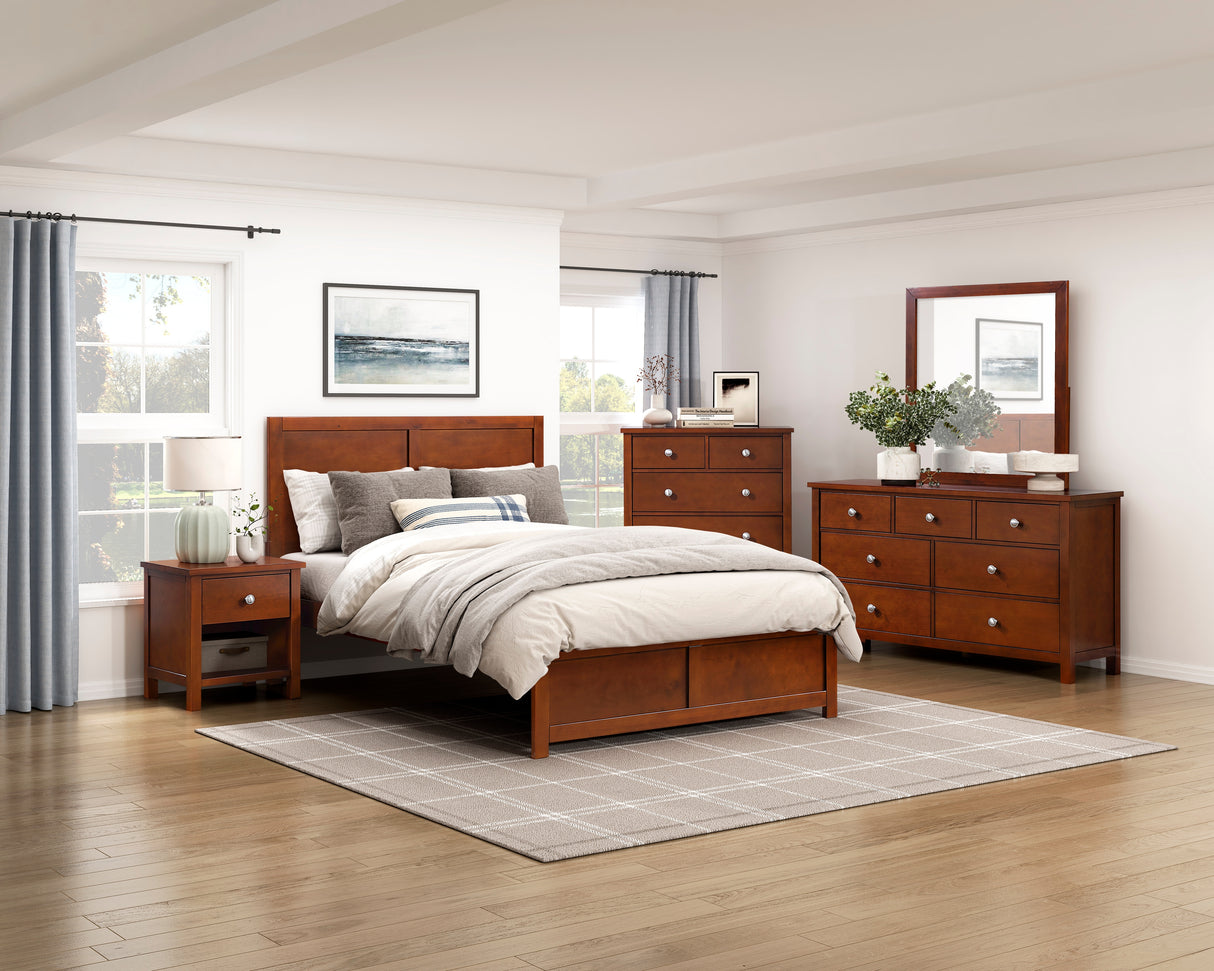 Rowe Dark Cherry Full Platform Bed from Homelegance - Luna Furniture