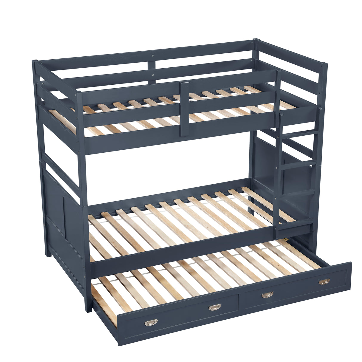 Sloane Navy Blue Twin/Twin Bunk Bed from Homelegance - Luna Furniture