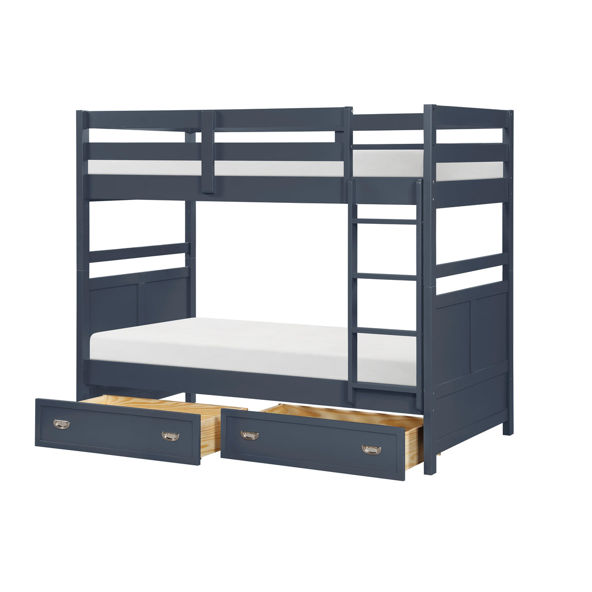 Sloane Navy Blue Twin/Twin Bunk Bed from Homelegance - Luna Furniture