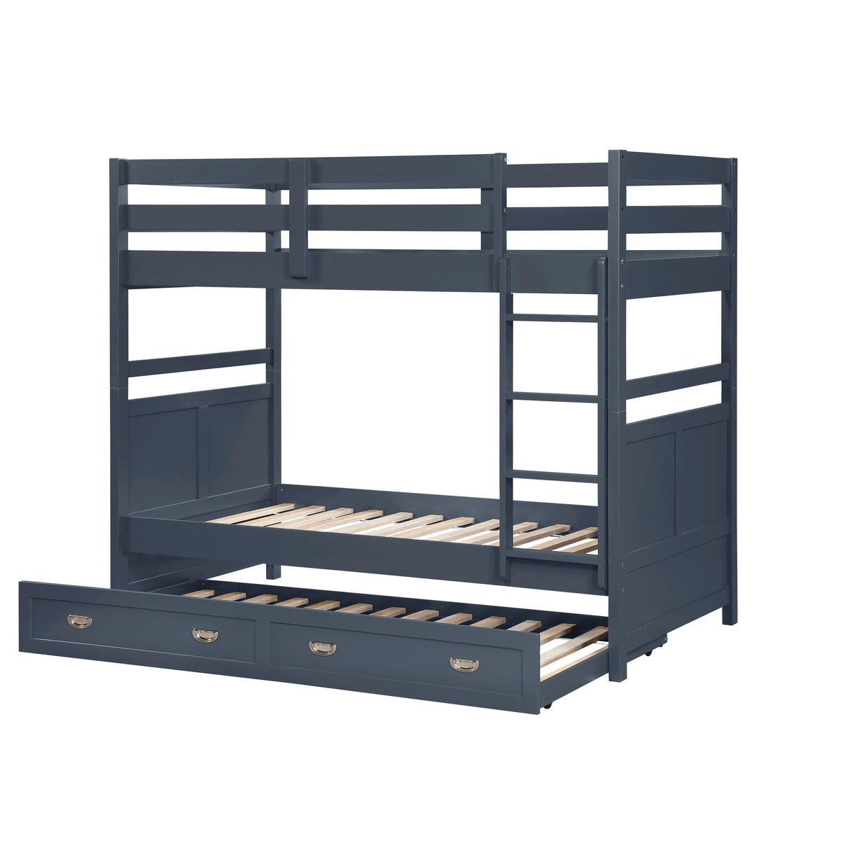 Sloane Navy Blue Twin/Twin Bunk Bed from Homelegance - Luna Furniture