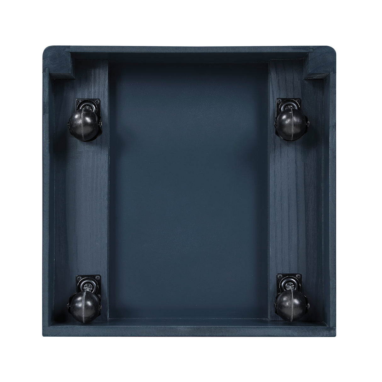 Sloane Navy Blue Full Bookcase Bed with Hidden Desk, Stool and Storage Bench from Homelegance - Luna Furniture