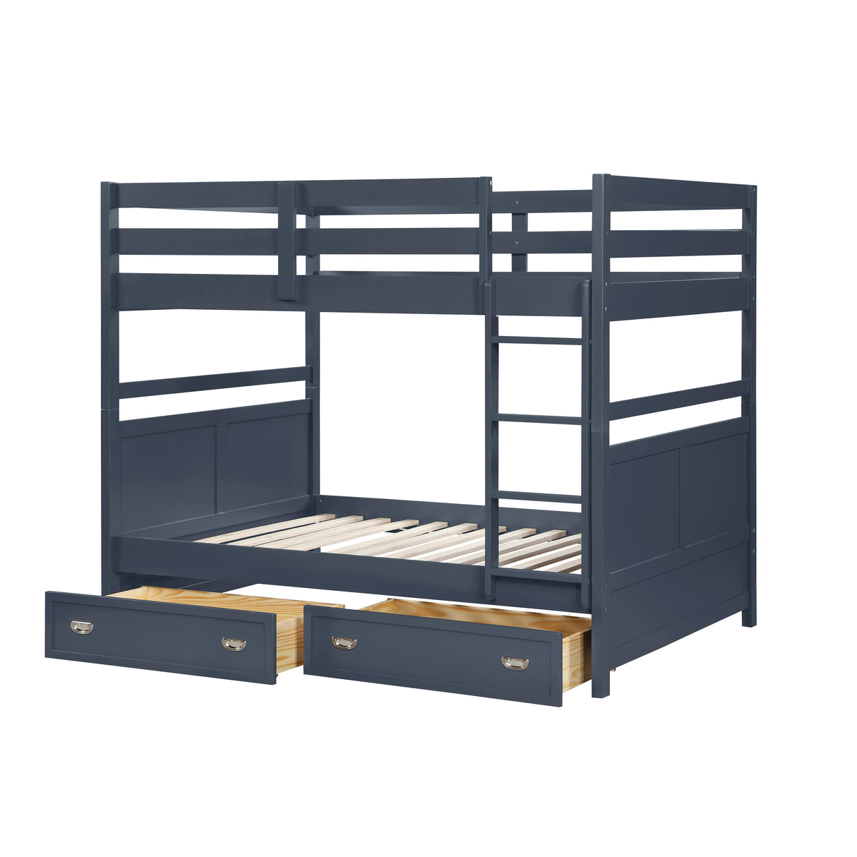 Sloane Navy Blue Full/Full Bunk Bed from Homelegance - Luna Furniture