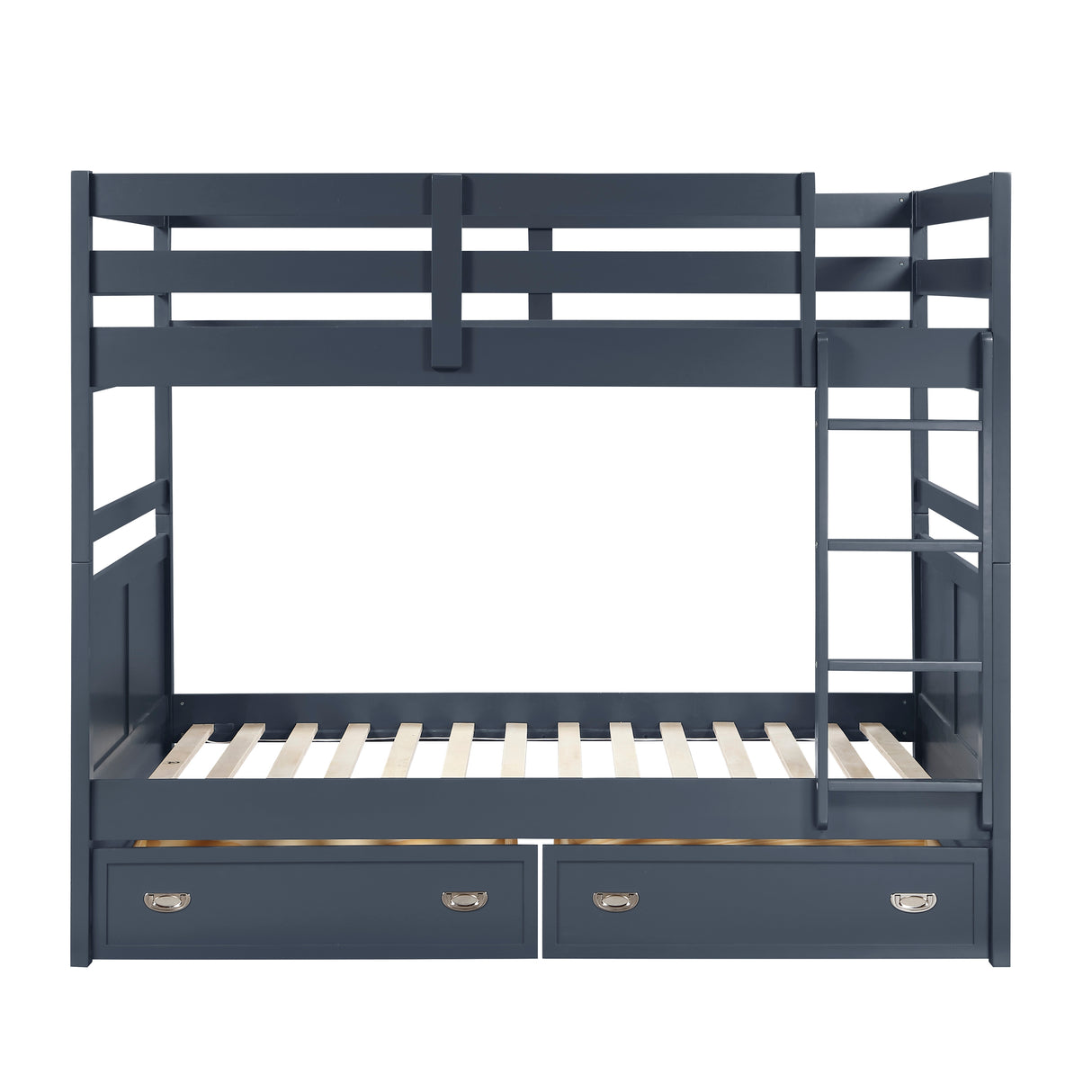 Sloane Navy Blue Full/Full Bunk Bed from Homelegance - Luna Furniture