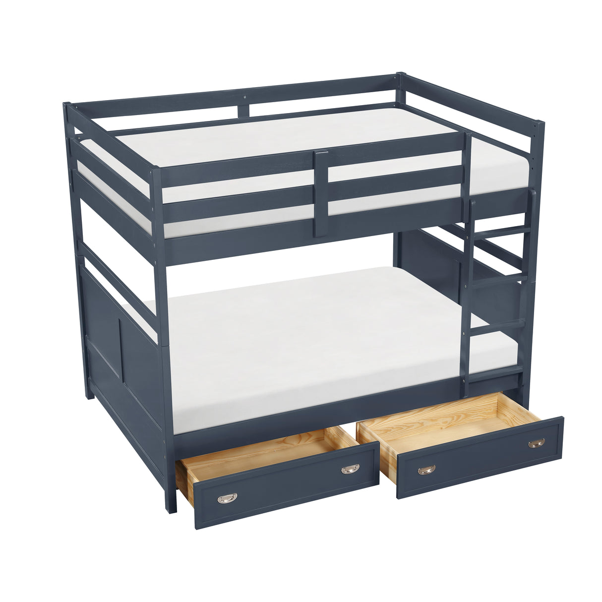 Sloane Navy Blue Full/Full Bunk Bed from Homelegance - Luna Furniture