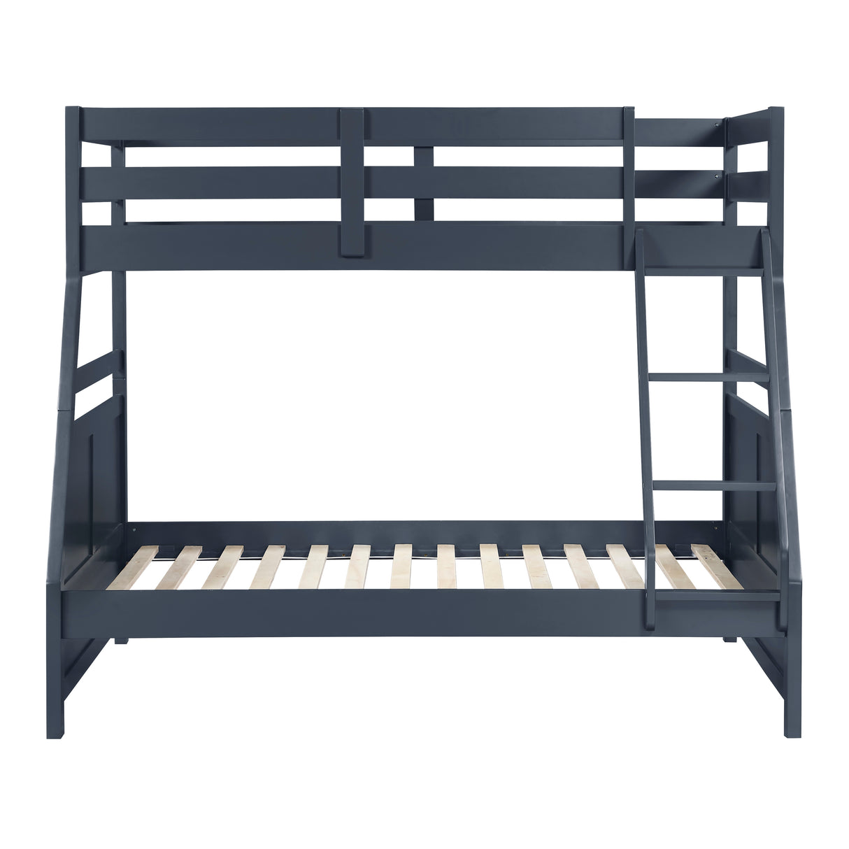 Sloane Navy Blue Twin/Full Bunk Bed from Homelegance - Luna Furniture