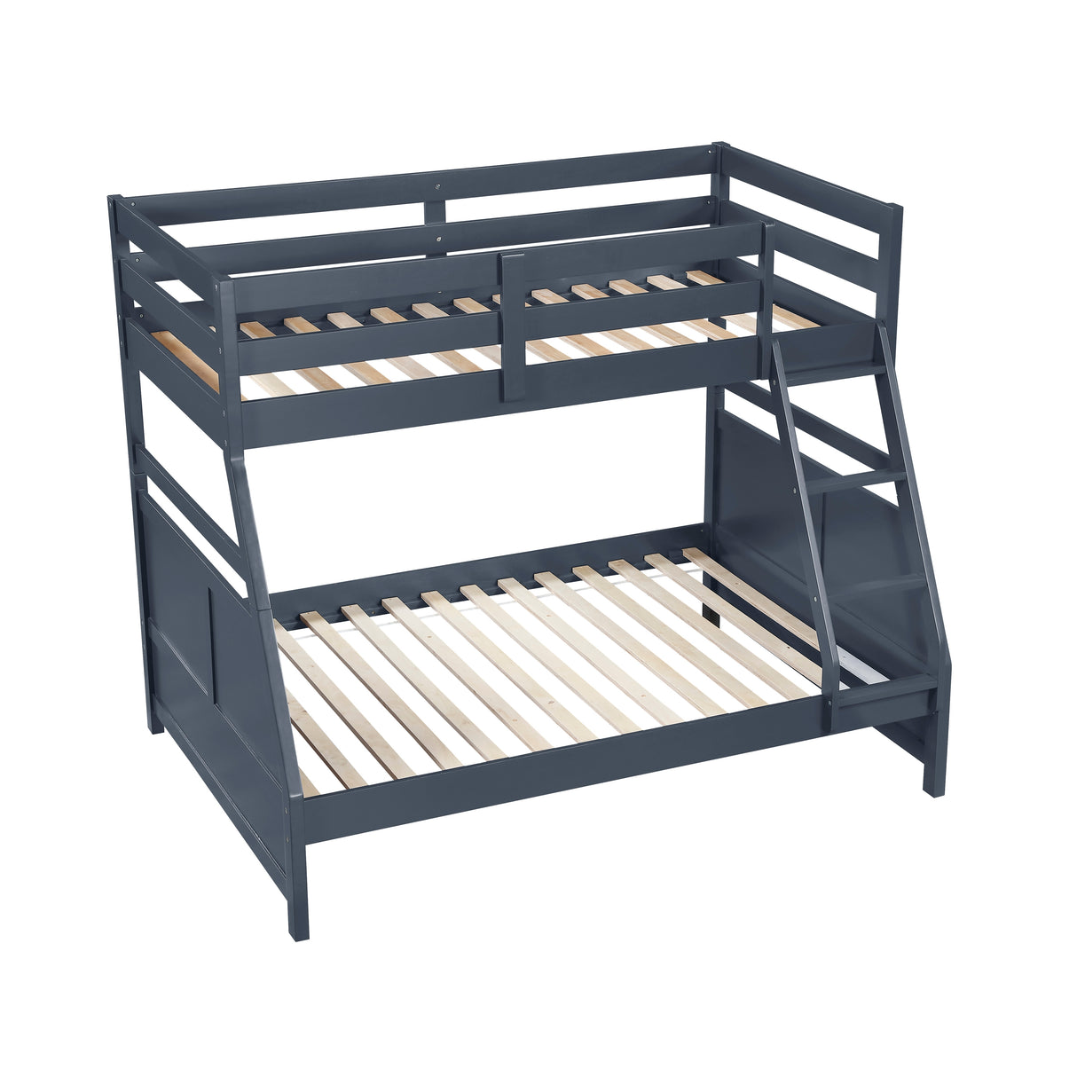 Sloane Navy Blue Twin/Full Bunk Bed from Homelegance - Luna Furniture