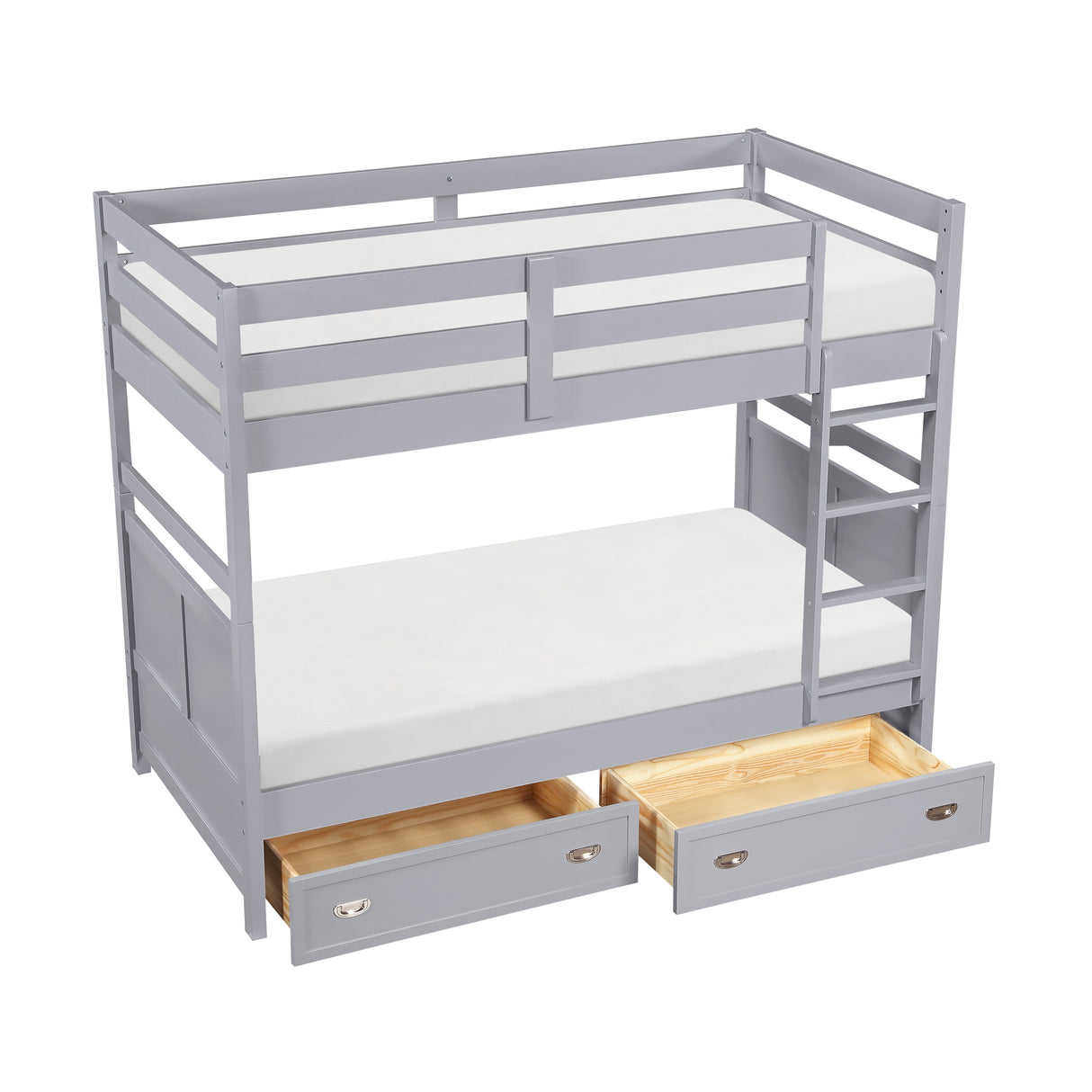 Sloane Gray Twin/Twin Bunk Bed from Homelegance - Luna Furniture