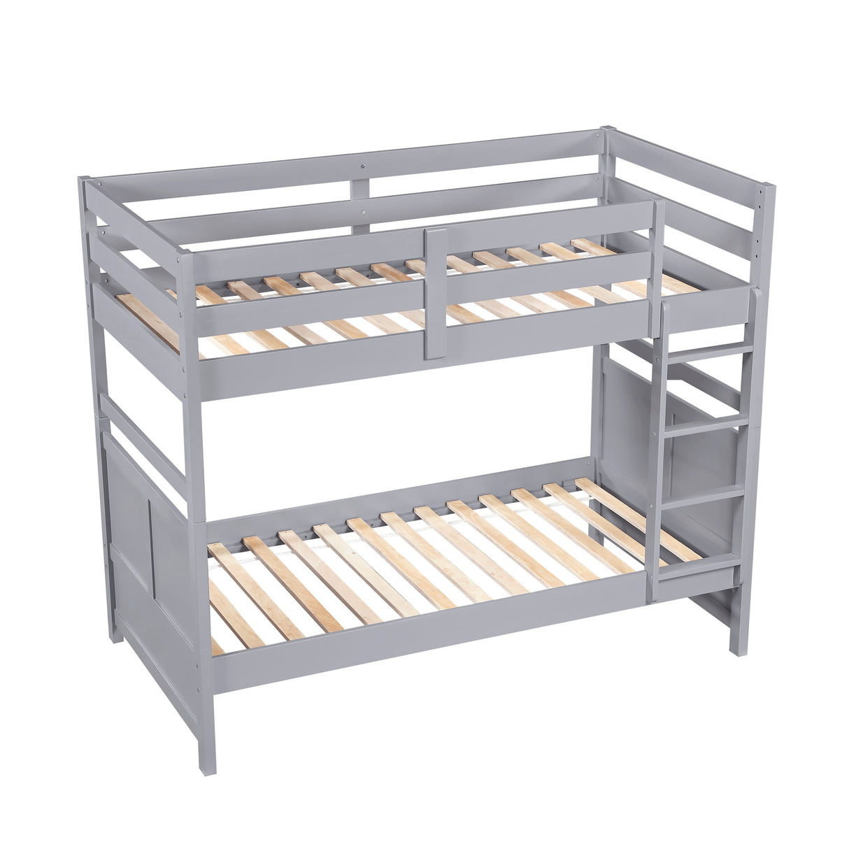 Sloane Gray Twin/Twin Bunk Bed from Homelegance - Luna Furniture