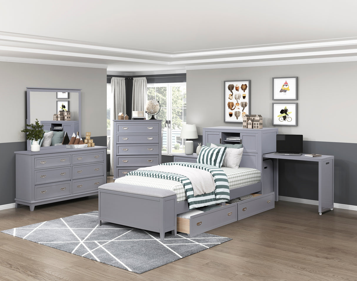 Sloane Gray Mirror from Homelegance - Luna Furniture