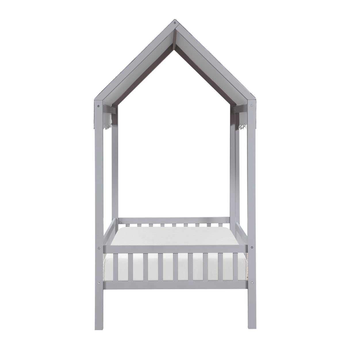 Sloane Gray Twin Canopy Platform Bed from Homelegance - Luna Furniture