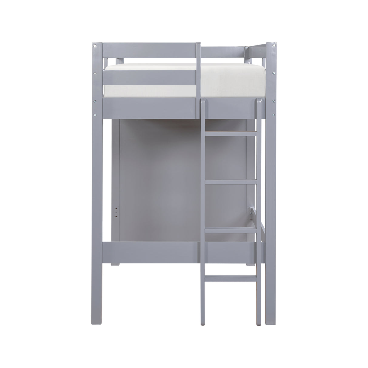 Sloane Gray Twin/Full Loft Bunk Bed with Chest and Hidden Desk from Homelegance - Luna Furniture