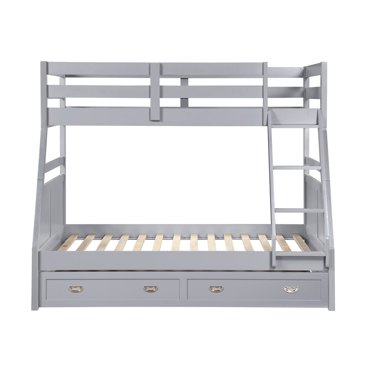 Sloane Gray Twin/Full Bunk Bed from Homelegance - Luna Furniture