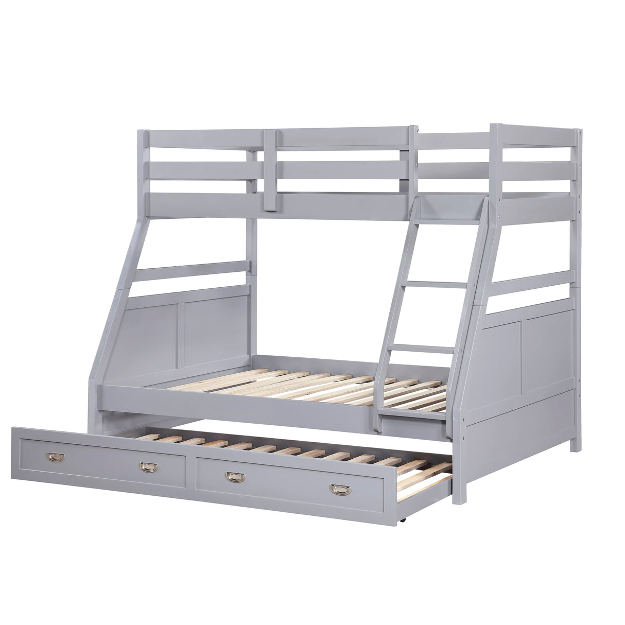 Sloane Gray Twin/Full Bunk Bed from Homelegance - Luna Furniture